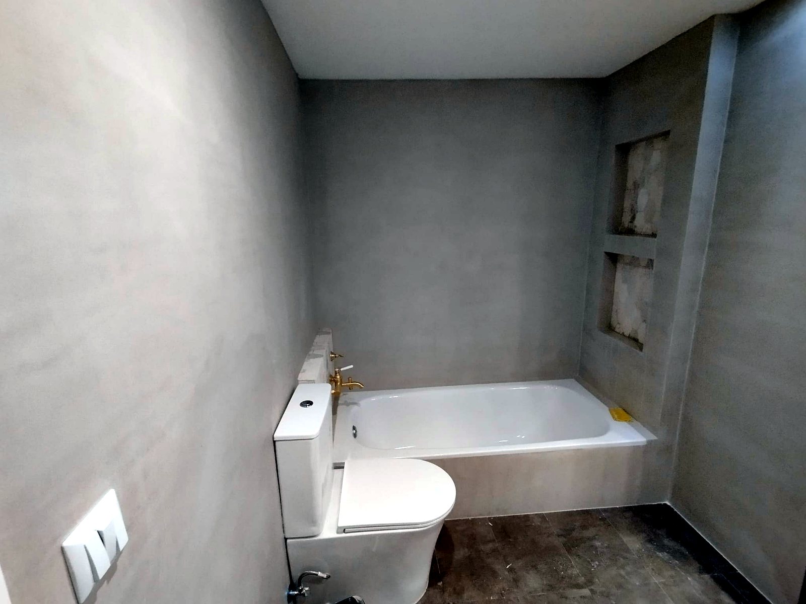 Baño en microcemento en Zaragoza